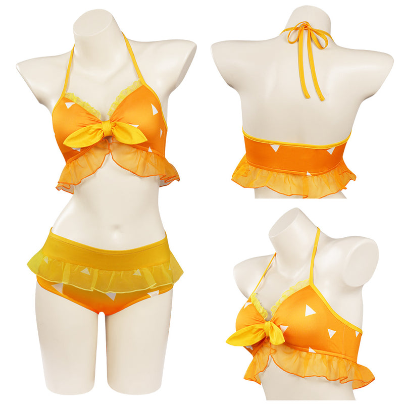 Anime Swimsuit Cosplay Costume Two-Piece Bikini Swimwear Outfits